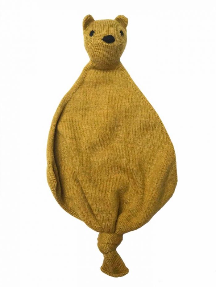 hvid mustard teddy from merino wool