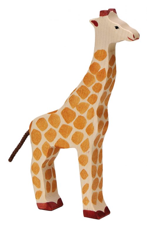 holztiger houten giraffe