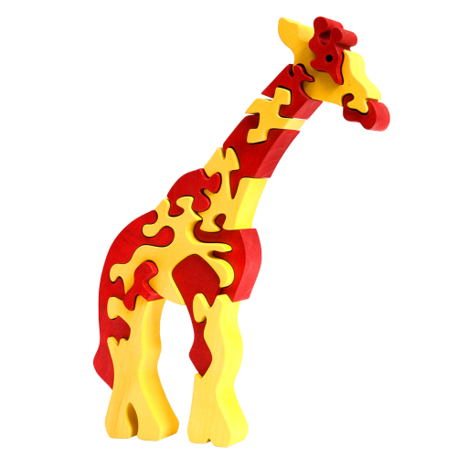 fauna grote vormpuzzel giraf