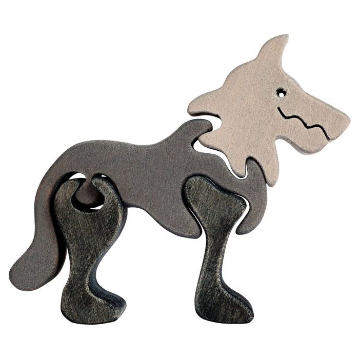 Fauna Mini Vormpuzzel Wolf - Afbeelding 2