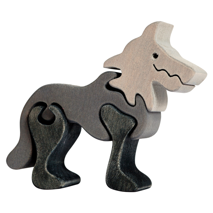 Fauna Mini Vormpuzzel Wolf