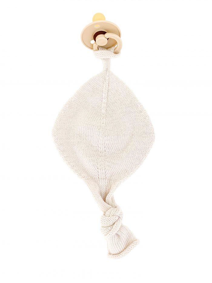 Hvid Merino Wol Speendoek/Knuffeldoek Titi Conforter - off white