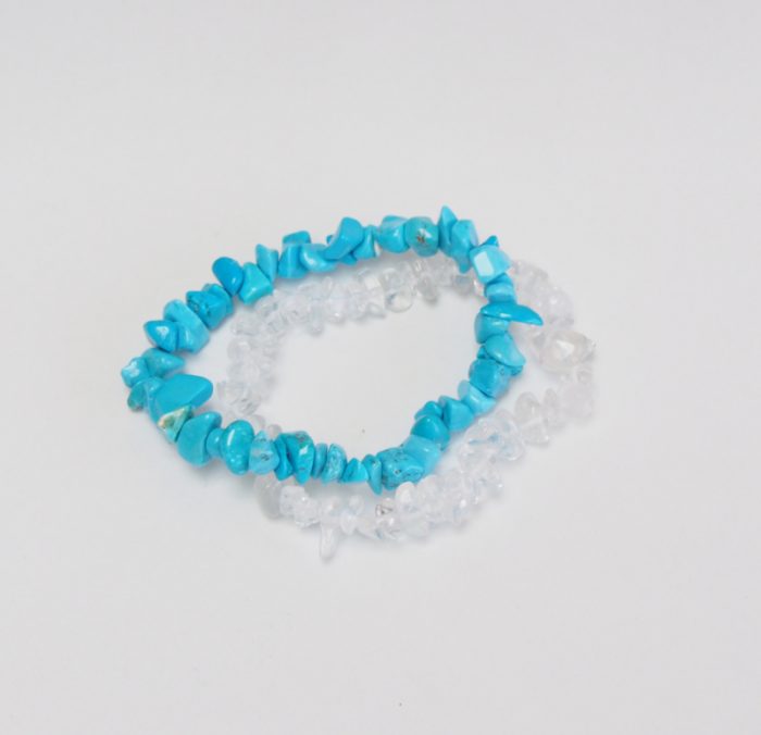 rockstyle armband turquoise & rock crystal