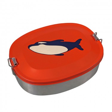 the zoo lunchbox orca red