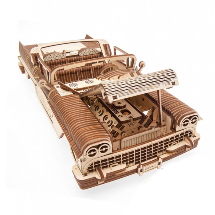 wooden model of a cabrio MV-05 car