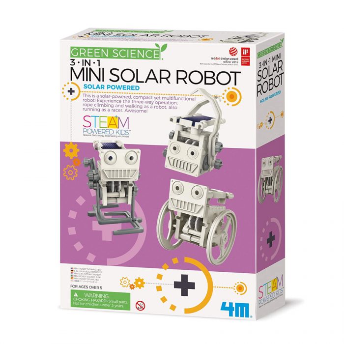 4M Green science 3-in-1 mini solar robot