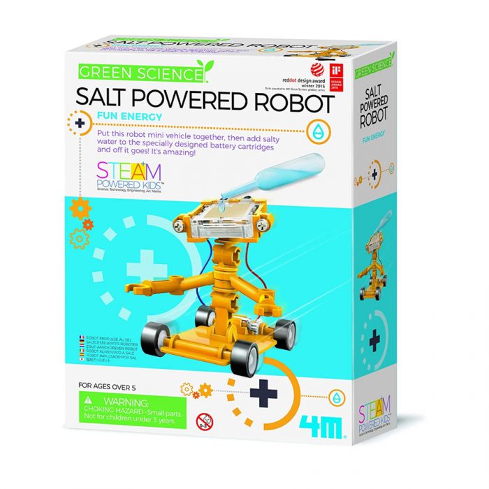 Green science salt powered robot kit