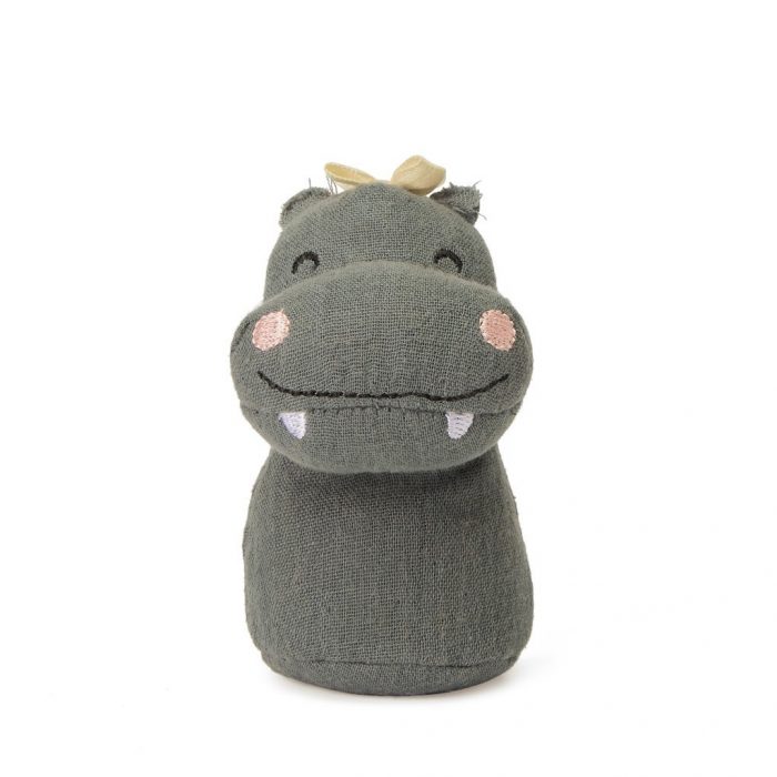 mini rattle hippo