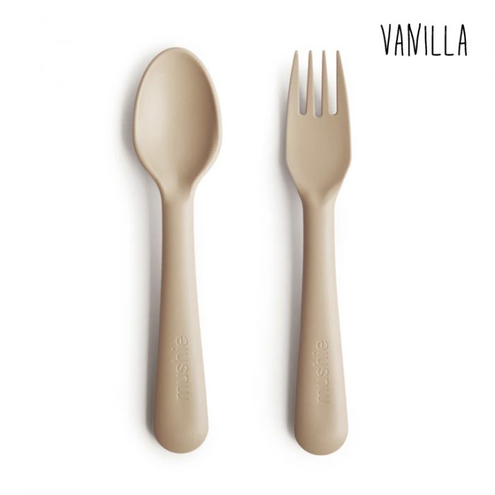 Mushie Fork and Spoon Set (vanilla)