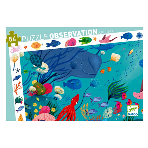 Djeco Observation Puzzle - Aquatic 54 Pcs
