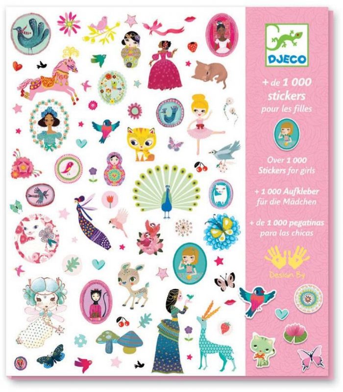 Djeco Paper Stickers - 1000 Stickers Sweet