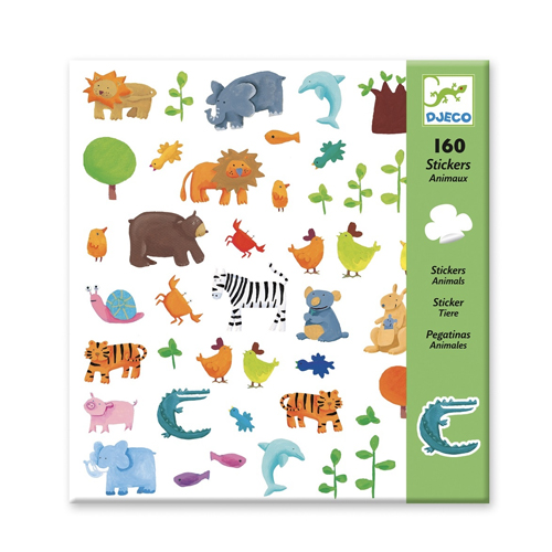 Djeco Paper Stickers - Animals