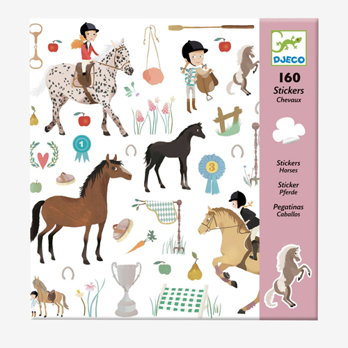 Djeco Paper Stickers - Horses