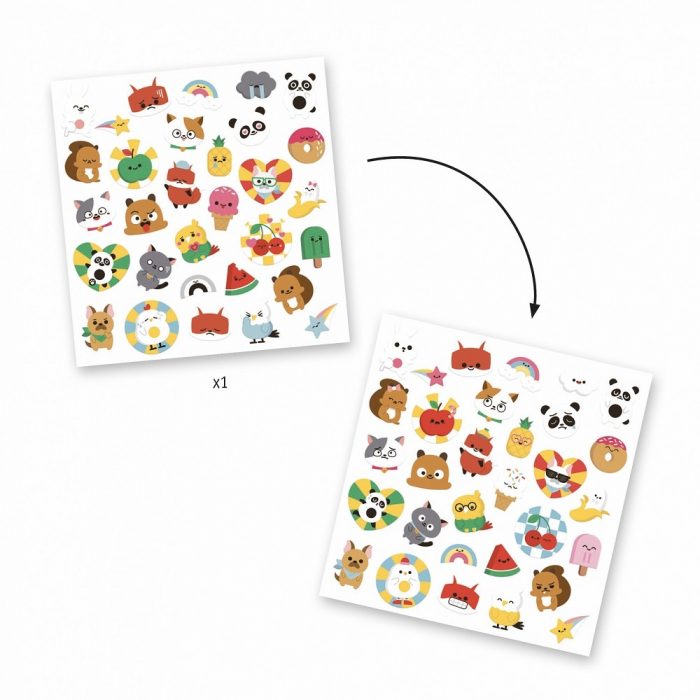 Djeco Stickers Textures - Emoji