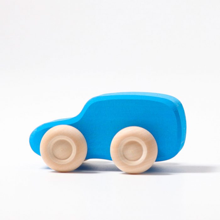 Grimms wooden car blue