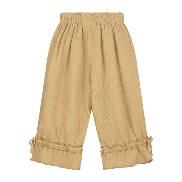 Lynn ruffle pants sand back