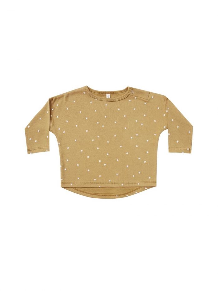 Longsleeve baby t-shirt goud Quincy Mae