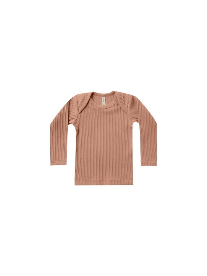 ronde longsleeve tshirt terracotta Quincy Mae