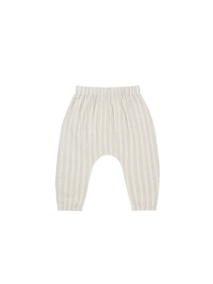 Quincy Mae Woven Pant Sky Stripe