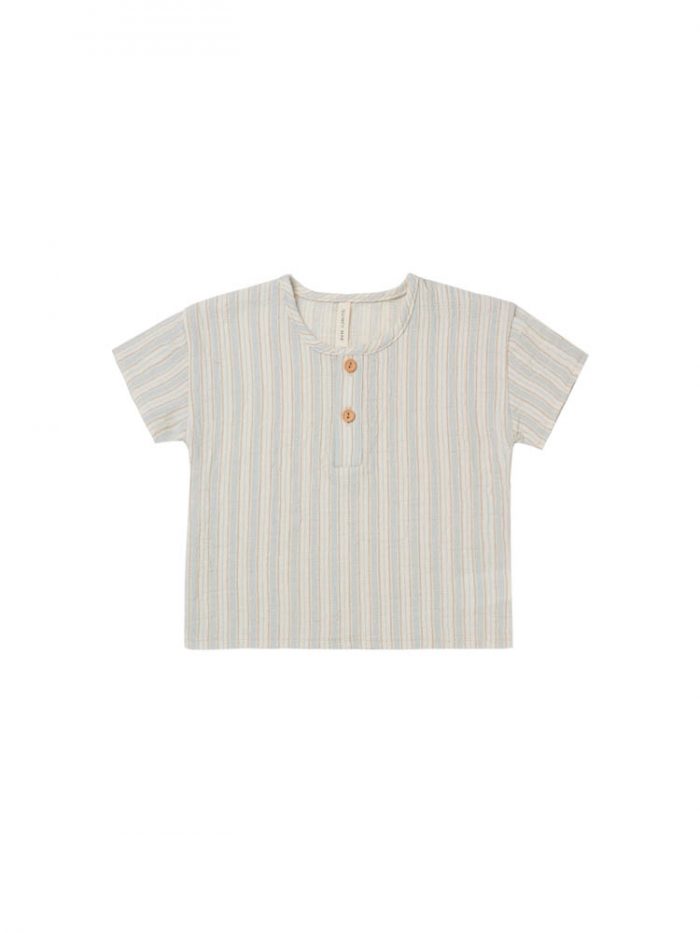 Quincy Mae Henry Top Sky Stripe