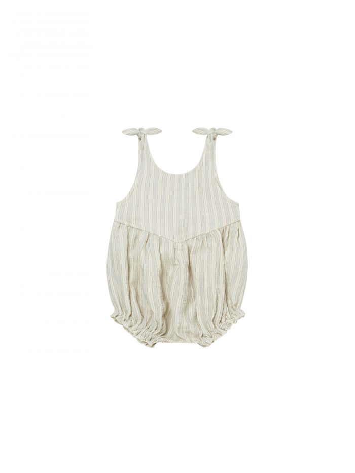 Quincy Mae Janie Romper Sky Stripe