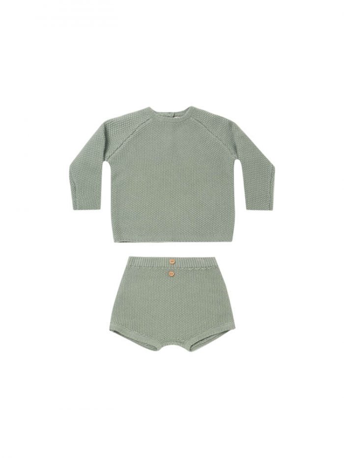 Quincy Mae Summer Knit Set Spruce