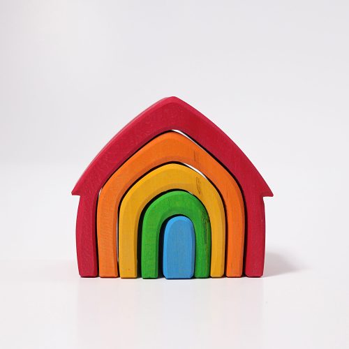 Grimm's Colourful House, regenboog houten huis