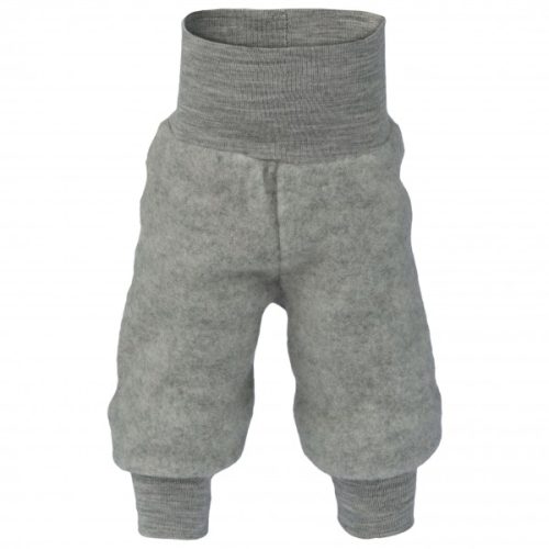 baby pants long with waistband light grey melange