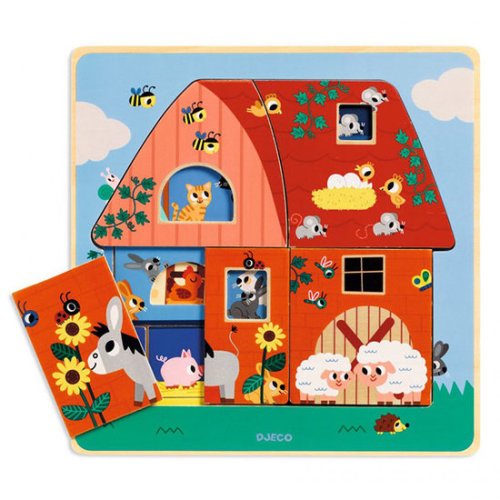 Djeco 3 Layers Puzzle - Chez Moo Kleine Planeet