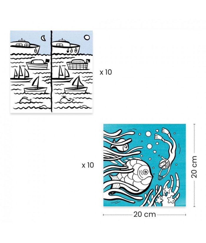 Djeco Colouring - Ocean - Afbeelding 2