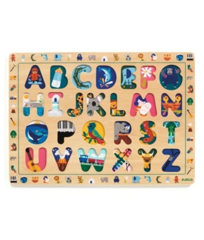 Djeco-Educational-Puzzle-Abc Kleine Planeet