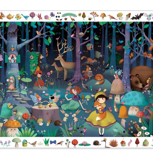 Kleine Planeet Djeco Observation Puzzle - Enchanted Forest
