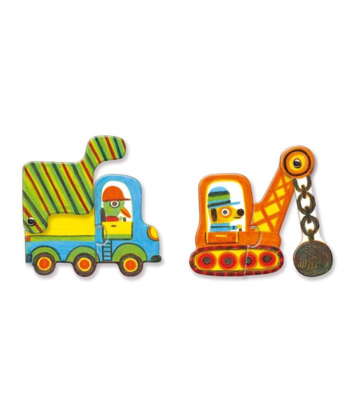 Djeco Puzzle Duo - Articulo Vehicles - Afbeelding 2