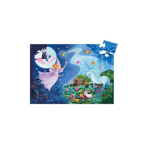 Djeco SILHOUETTE PUZZLE - The fairy and the unicorn 36 pcs