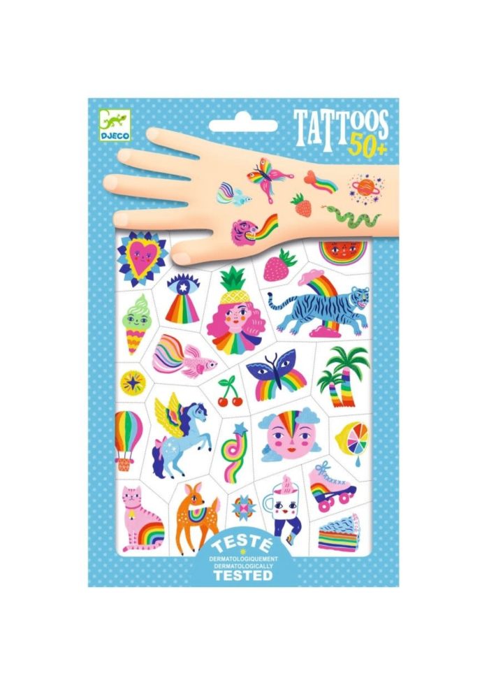 Kleine Planeet Djeco Tattoos - Rainbow