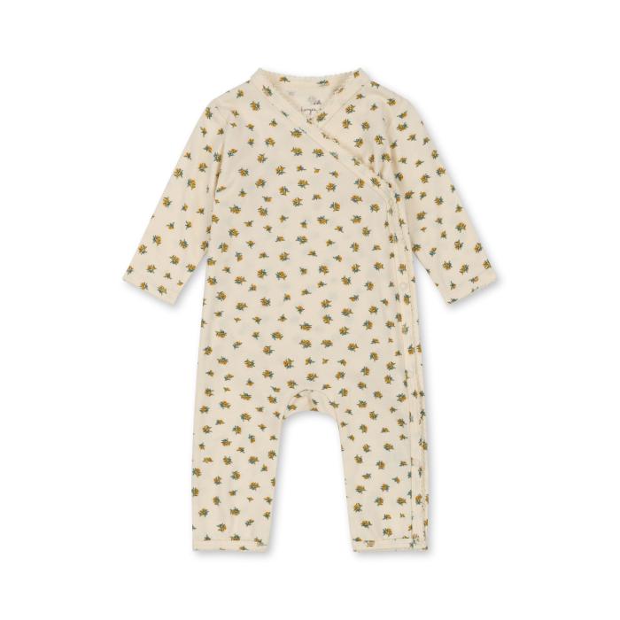 Konges Slojd Basic Onesie Newborn - Peonia Limone