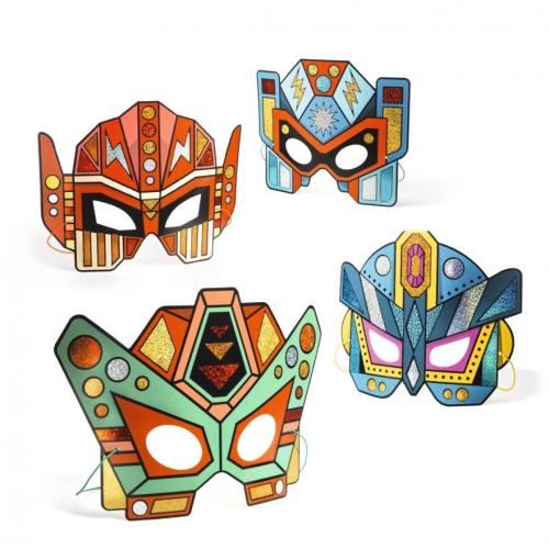 Djeco Knutselset Maskers - Super Robots