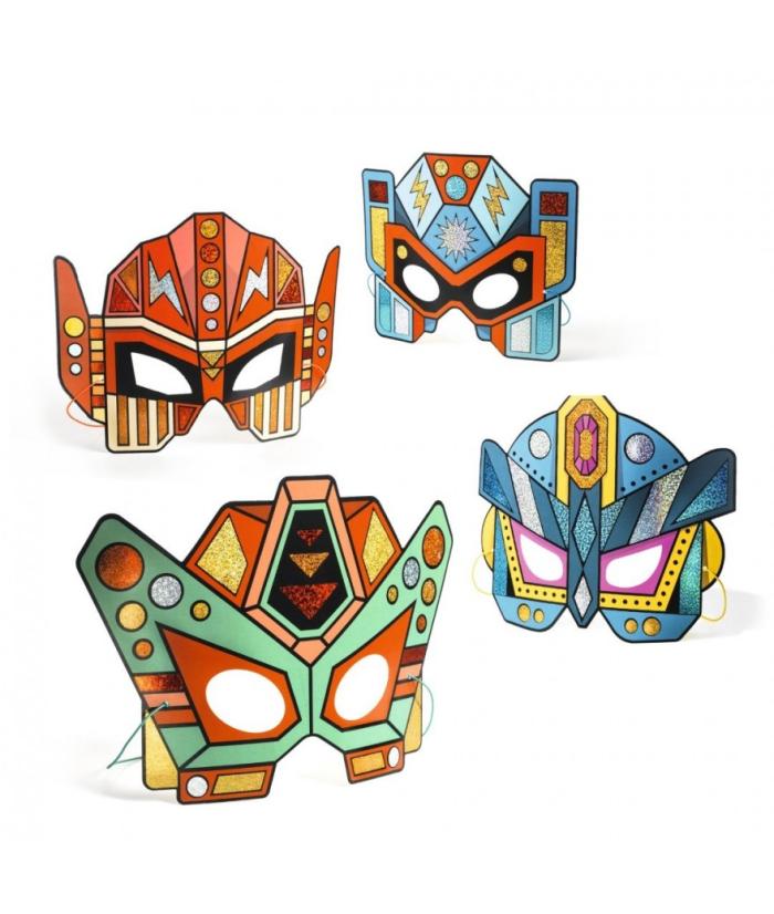 Djeco Knutselset Maskers - Super Robots