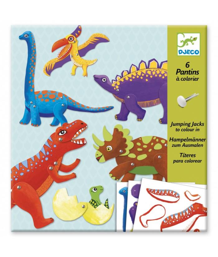 Djeco Jumping Jacks To Create - Dinos