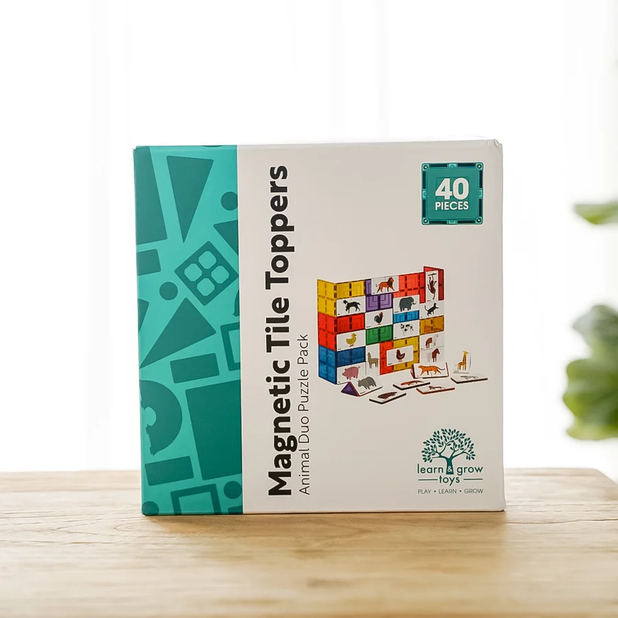 Magnetische Tegel Topper - Dieren Duo Puzzel Pakket (40 Stuks)