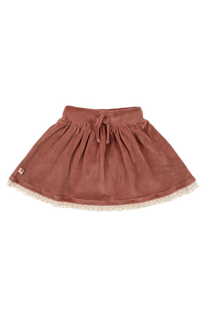 On top of the cake - Bridget Velvet Skirt Cedar Wood