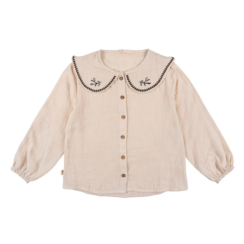 On top of the cake - Cato Blouse Sand Embr