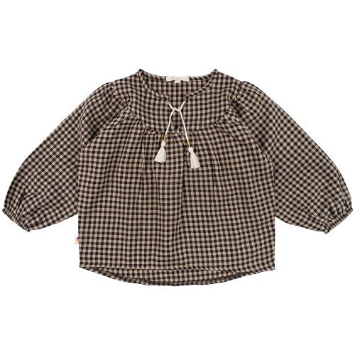 On top of the cake - Dewie Blouse Brown Check