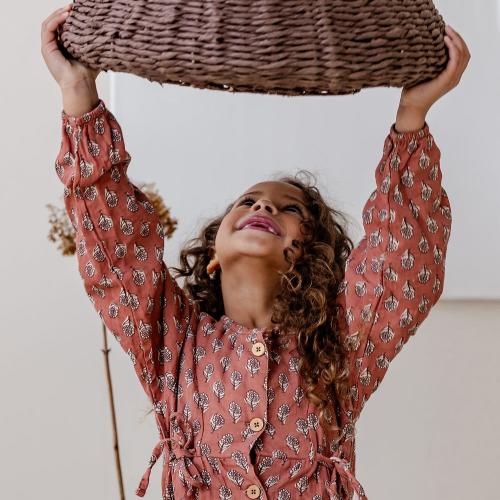 On top of the cake - Janneke Dress Aop Blockprint