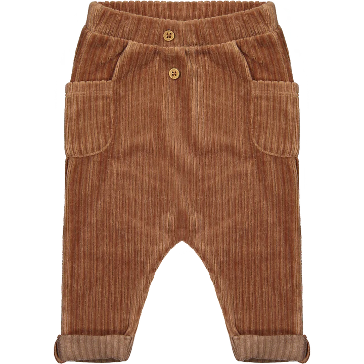 Riffle Baggy Pants Pax Corduroy Rib Brown