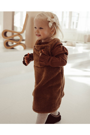 Two You Label - Teddy Dress Brown Rust