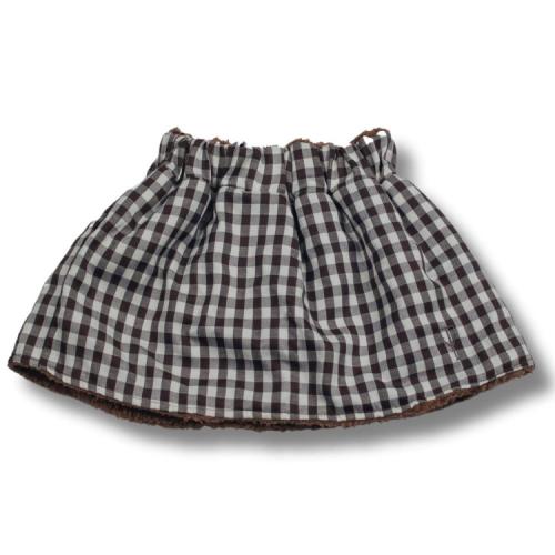 Two You Label - Two In One Beary Skirt Teddy Brown And Chequered